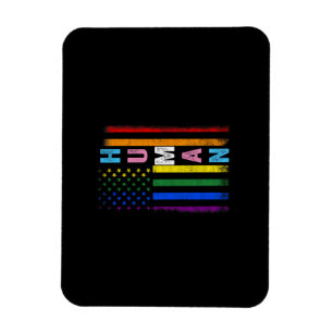 Ímã Bandeira LGBT Americana Mês do Orgulho Gay Arco-Ír