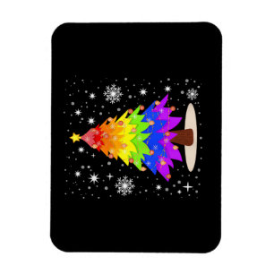 Ímã Bandeira LGBT Árvore de Natal Feliz Natal Gay LGBT