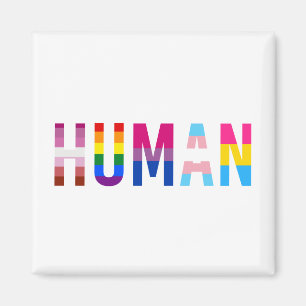 Imã Bandeira LGBT Humana Mês do Orgulho Gay Transgêner
