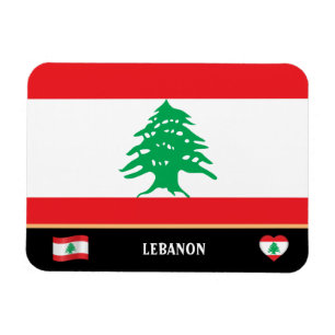 Ímã Bandeira libanesa e viagem de país libanês / Lí