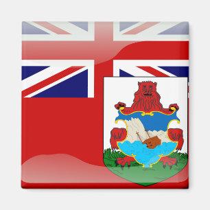 Imã Bandeira lustrosa bermudense