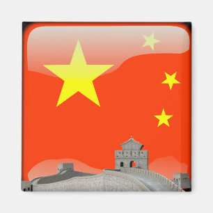 Imã Bandeira lustrosa chinesa