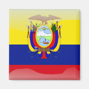 Imã Bandeira lustrosa do Ecuadorian