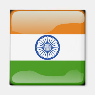 Imã Bandeira lustrosa indiana
