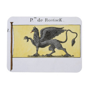 Ímã Bandeira marítima com Griffin Emblem que é indicad