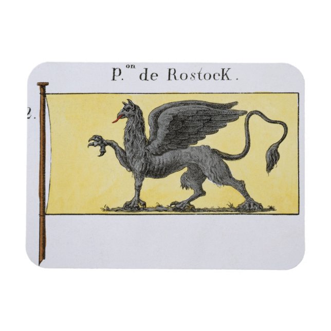 Ímã Bandeira marítima com Griffin Emblem que é indicad (Horizontal)