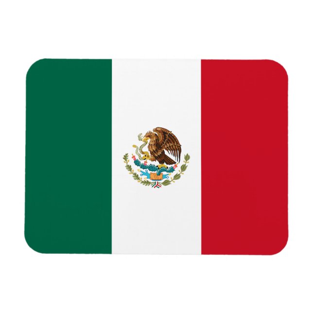 Ímã Bandeira mexicana (Horizontal)