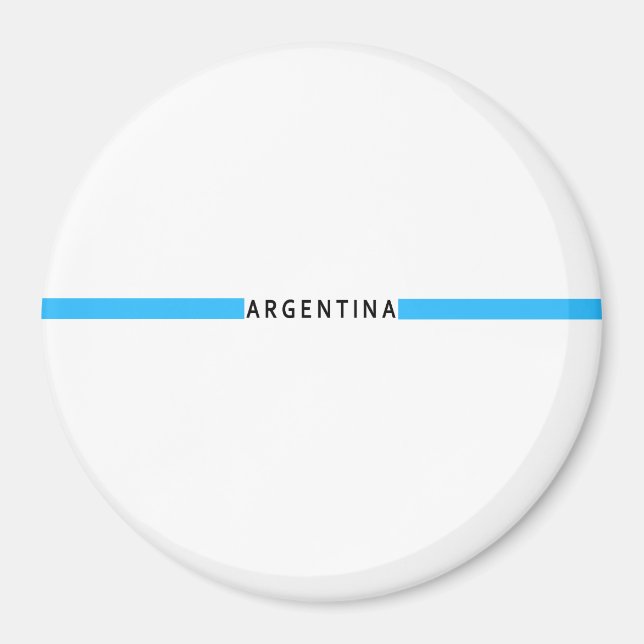 Imã Bandeira minimalista argentina (Frente)