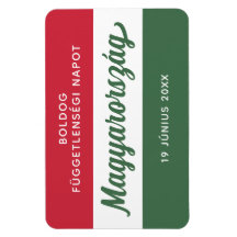 Bandeira Nacional do Dia da Independência na Hungr