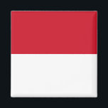 Imã Bandeira Nacional do Mônaco<br><div class="desc">Quer que todos saibam que você representa um determinado país? Mostre o seu orgulho nacional com esta bandeira do produto mundial. Este item exibe um sinalizador mundial com o sinalizador Mônaco. Visite o Poster do World Flags em https://www.zazzle.com/worldflagsposter para mais produtos com bandeiras e faixas em todo o mundo.</div>