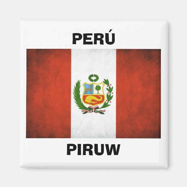 Imã Bandeira Nacional do Peru (Frente)