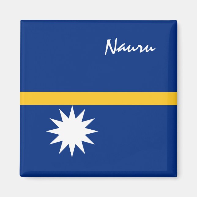 Imã Bandeira Nauru e voadores desportivos das ilhas da (Frente)