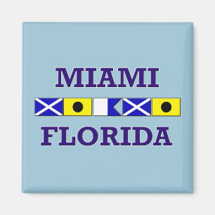 Imã Bandeira náutica de Miami - ímã