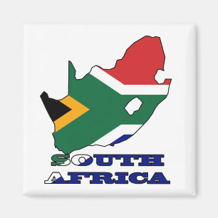 Imã Bandeira no mapa de África do Sul