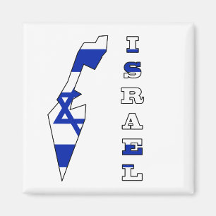 Imã Bandeira no mapa de Israel