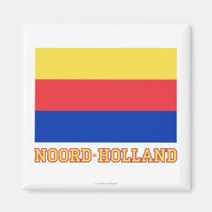Imã Bandeira Noord-Holland com nome