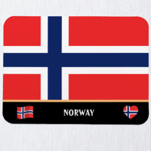 Ímã Bandeira norueguesa e viagem norueguês/Noruega