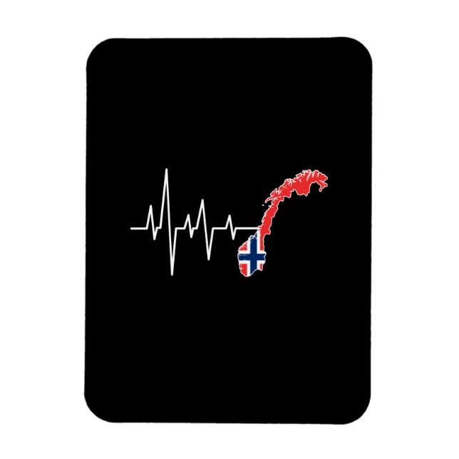 Ímã Bandeira norueguesa, Noruega (Vertical)
