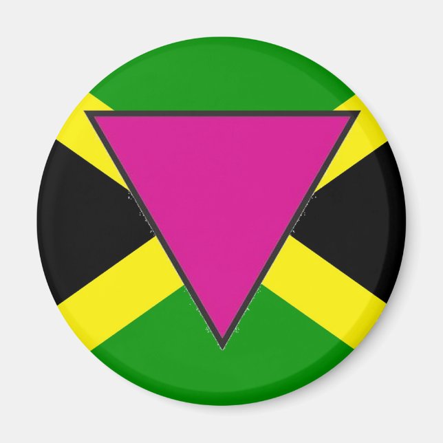 Imã Bandeira Orgulho gay jamaicana (Frente)