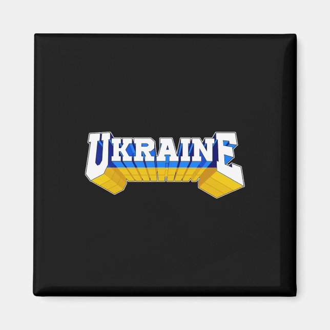 Imã Bandeira orgulhosa da Ucrânia Ucraniano  (Frente)