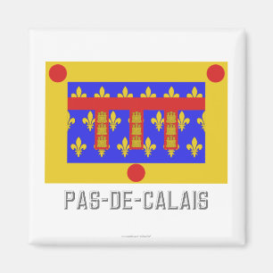 Imã Bandeira Pas-de-Calais com nome