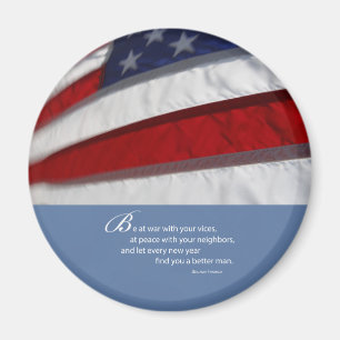 Imã Bandeira patriótica, americana