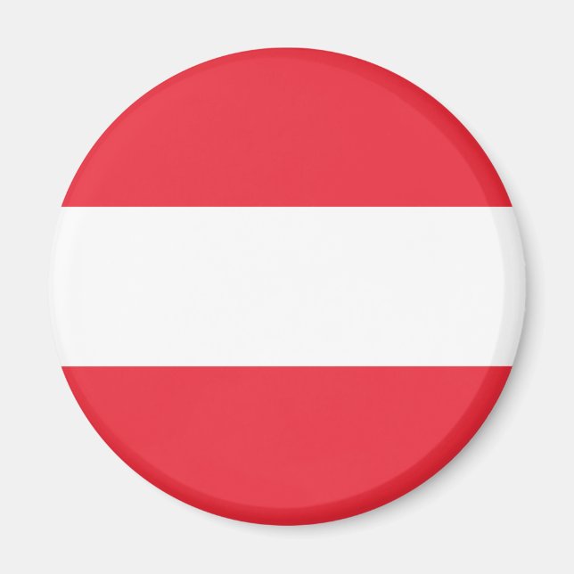 Imã Bandeira Patriótica Austríaca (Frente)