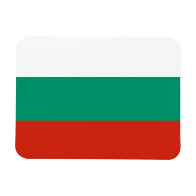 Ímã Bandeira Patriótica Búlgara (Horizontal)