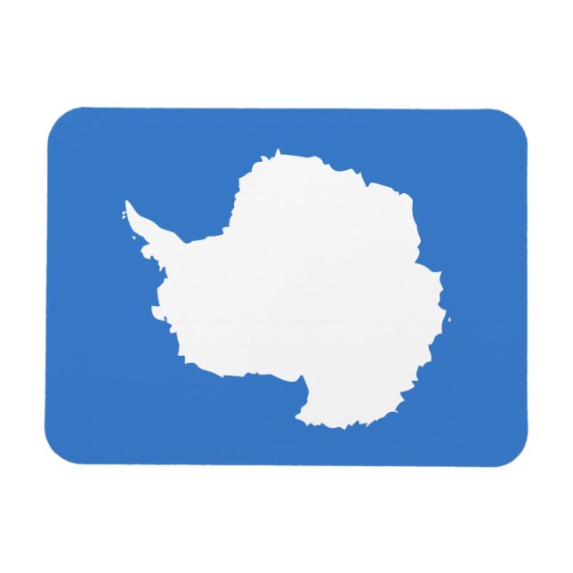 Ímã Bandeira Patriótica da Antártida (Horizontal)