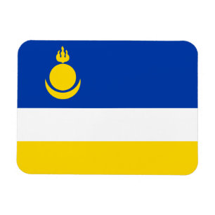 Ímã Bandeira Patriótica da Buriácia