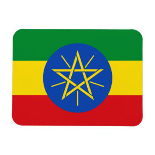 Ímã Bandeira Patriótica da Etiópia
