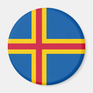 Imã Bandeira Patriótica das Ilhas Åland