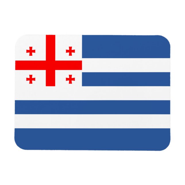 Ímã Bandeira Patriótica de Adjara (Horizontal)
