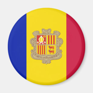 Imã Bandeira patriótica de Andorra