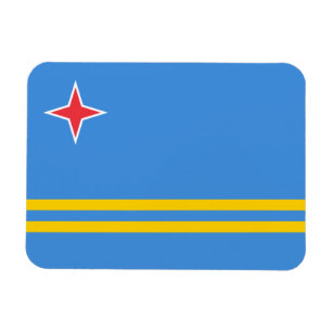 Ímã Bandeira Patriótica de Aruba