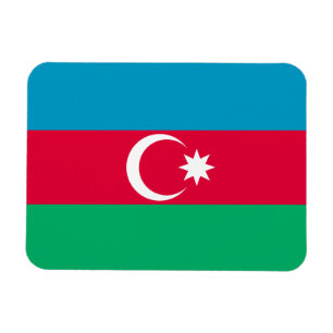 Ímã Bandeira patriótica de Azerbaijan