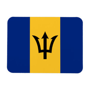 Ímã Bandeira Patriótica de Barbados