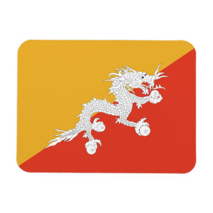 Ímã Bandeira patriótica de Bhutan