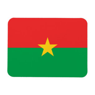 Ímã Bandeira Patriótica de Burkina Faso