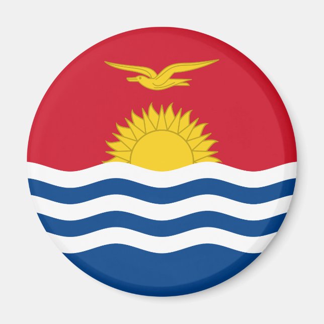 Imã Bandeira Patriótica de Kiribati (Frente)