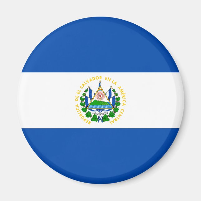 Imã Bandeira Patriótica El Salvador (Frente)
