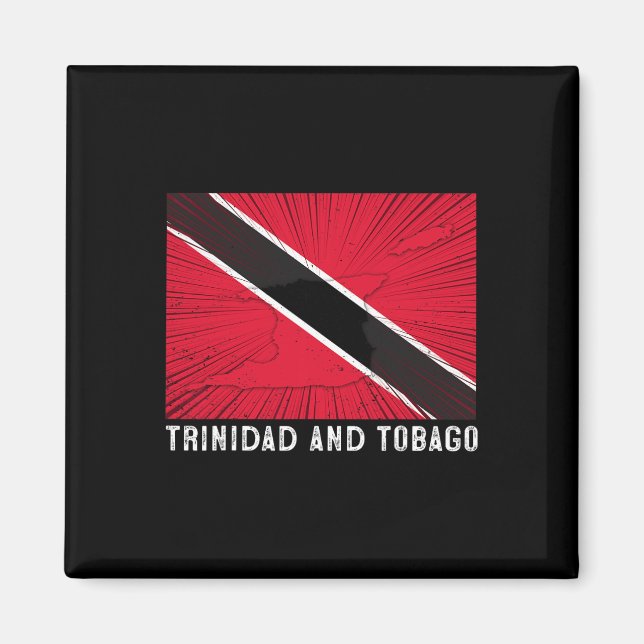 Imã Bandeira Patriótica Maltratada de Trinidad e Tobag (Frente)