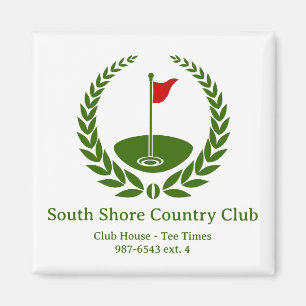 Imã Bandeira Personalizada do Golf Club