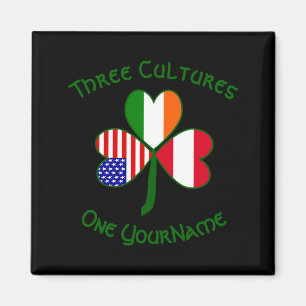 Imã Bandeira Personalizada do Trevo Austríaco Irlandês