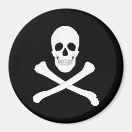 Imã Bandeira Pirata (Caveira e Cruzamentos) (Jolly Rog