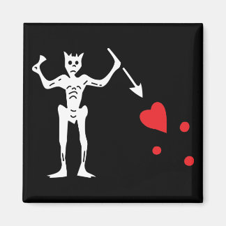 Imã Bandeira Pirata da Barba Negra