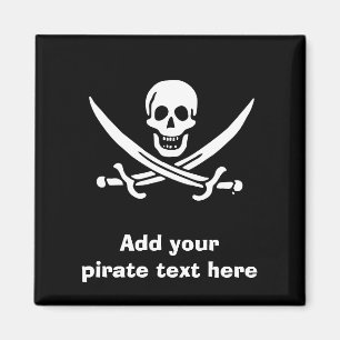 Imã Bandeira pirata de Jolly roger
