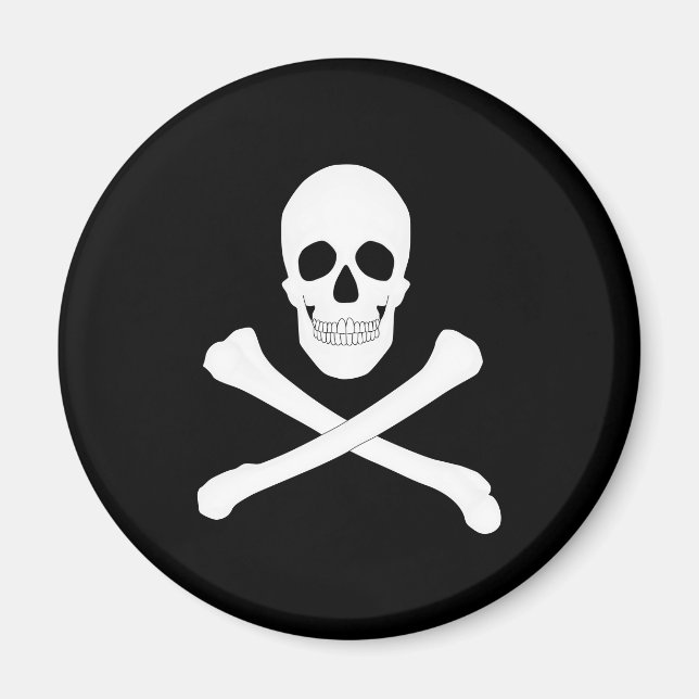 Imã Bandeira Pirate (Jolly Roger) (Frente)