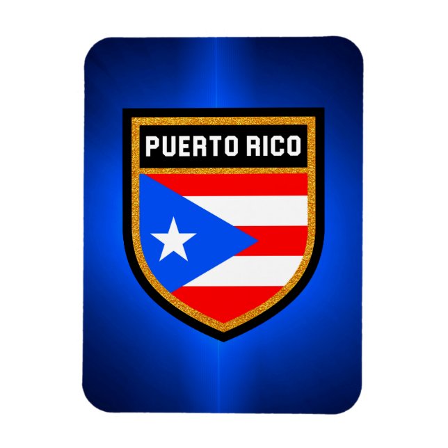 Ímã Bandeira Porto Rico (Vertical)
