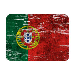 Ímã Bandeira portuguesa arrastada e vestida